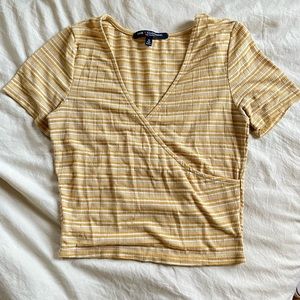 One ❤️ Clothing Crossover stripped shirt, small.